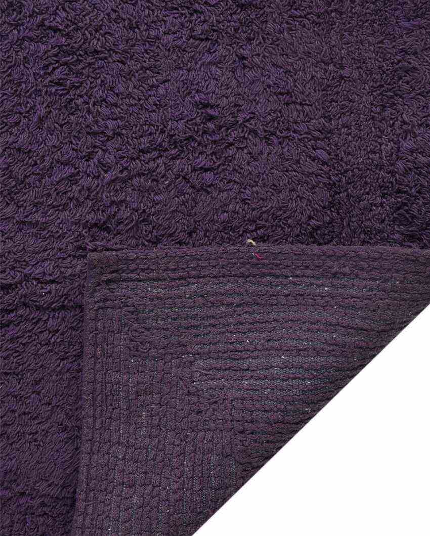 Tufted Bathmat & Contour Set Purple
