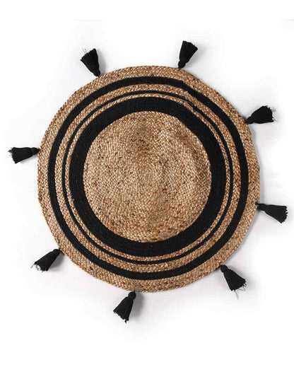 Symmetrical Circles Jute Rug