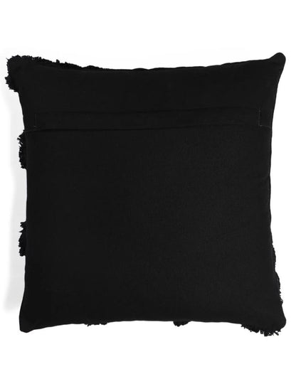 Black Curves Cotton Cushion Cover | 18 x 18 inches