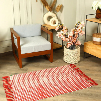 Printed Cotton Rug | 47 x 32 inches