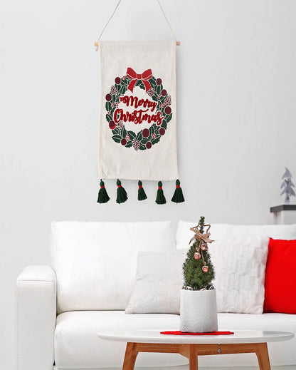 Merry Christmas Wall Hanging | 16 x 6 inches