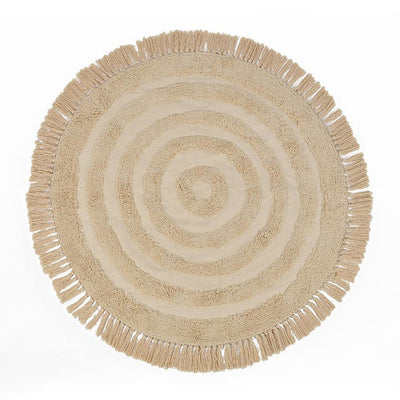 Round Natural Cotton Rug | 40 inches