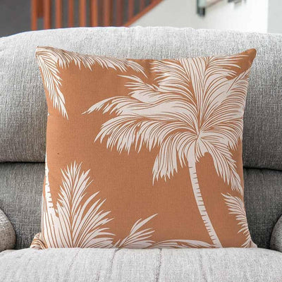 Palm Tree Cotton Cushion Cover | 18x18 inches