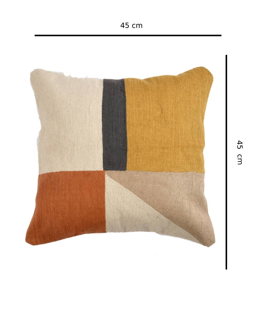 Geometric Cotton Cushion Cover | 18 x 18 inches