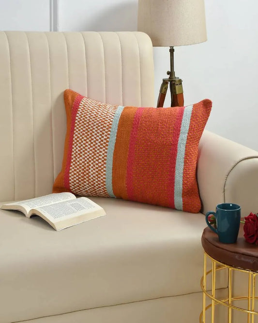 Multi Bright Cotton Cushion Cover | 24 x 16 inches