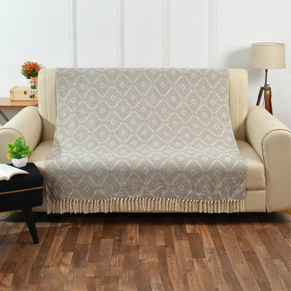 Diamond Weave Cotton Comfort Throw | 63 x 47 inches