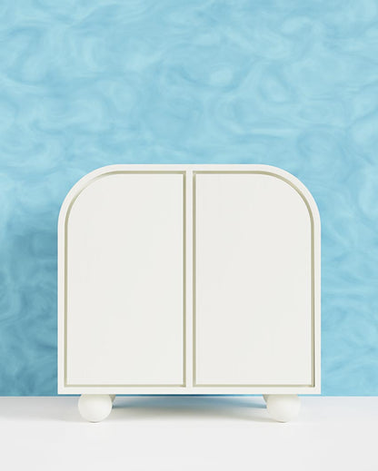 Wee White Santorini Small Cabinet | 32 x 16 x 32 inches