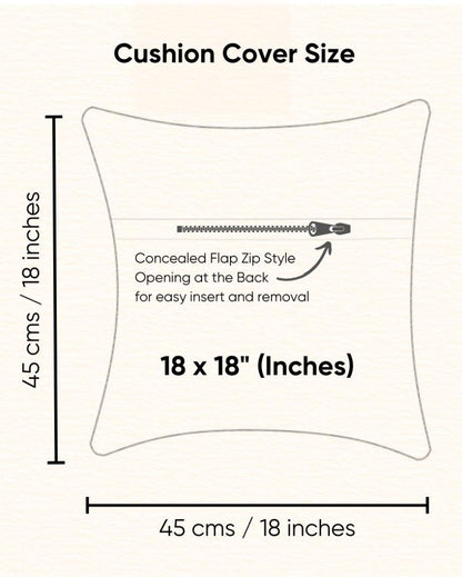 Warm Sunset Arc Tufted Cushion Cover | 18 x 18 inches