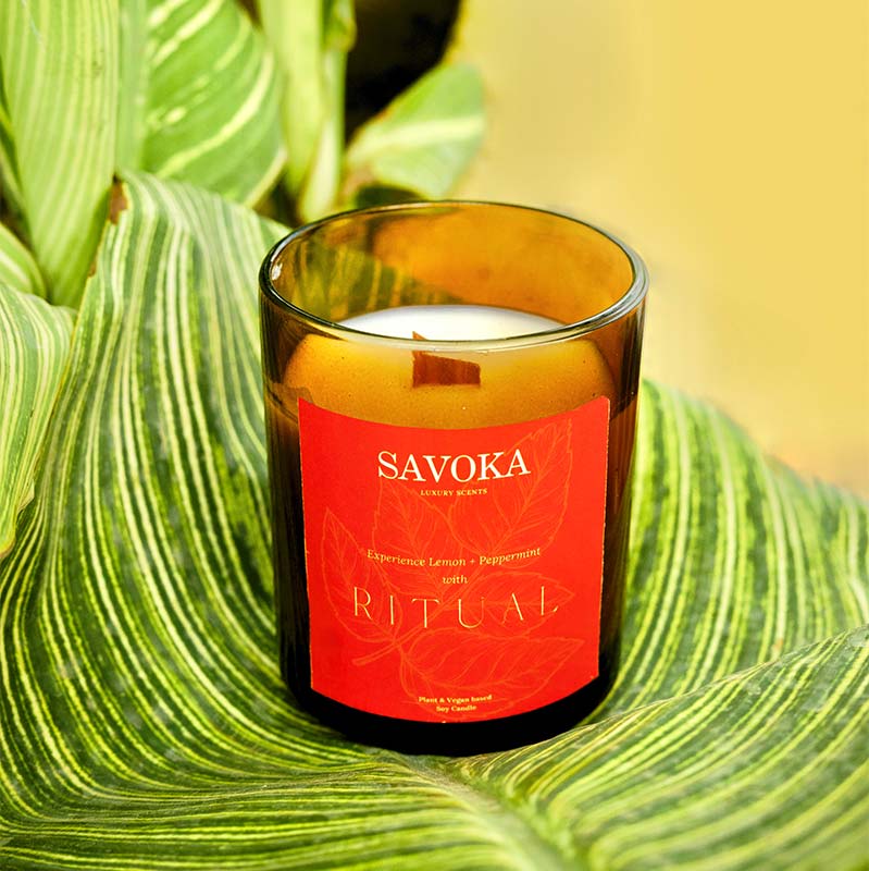 Savoka Ritual Soy Candle I Lemon & Peppermint Default Title