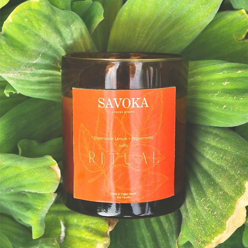 Savoka Ritual Soy Candle I Lemon & Peppermint Default Title