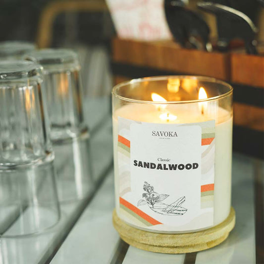 Härmatis Classic Sandalwood Scented Soy Candle Default Title