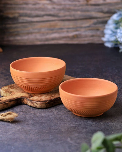 Dry Fruits Special Terracotta Bowls | 4 x 2 inches