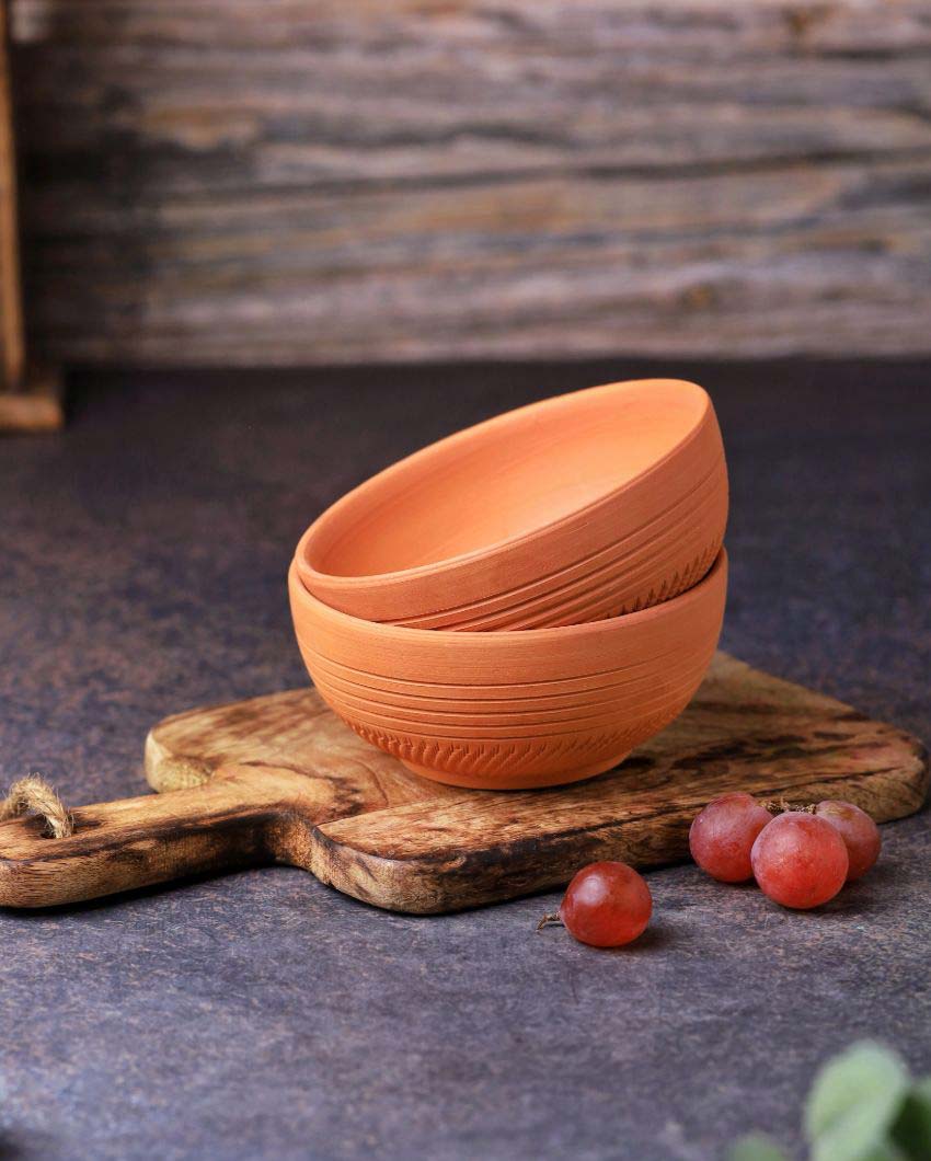 Dry Fruits Special Terracotta Bowls | 4 x 2 inches