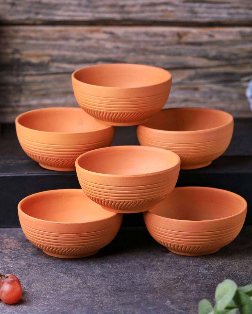 Dry Fruits Special Terracotta Bowls | 4 x 2 inches