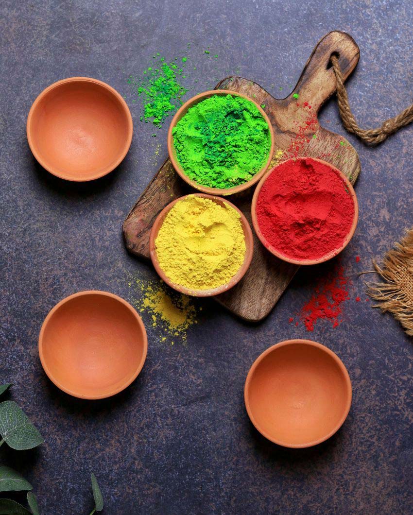 Dry Fruits Special Terracotta Bowls | 4 x 2 inches