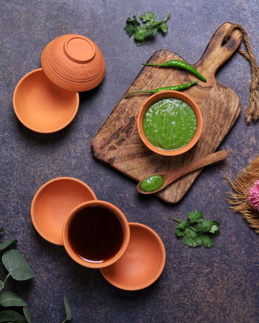 Dry Fruits Special Terracotta Bowls | 4 x 2 inches