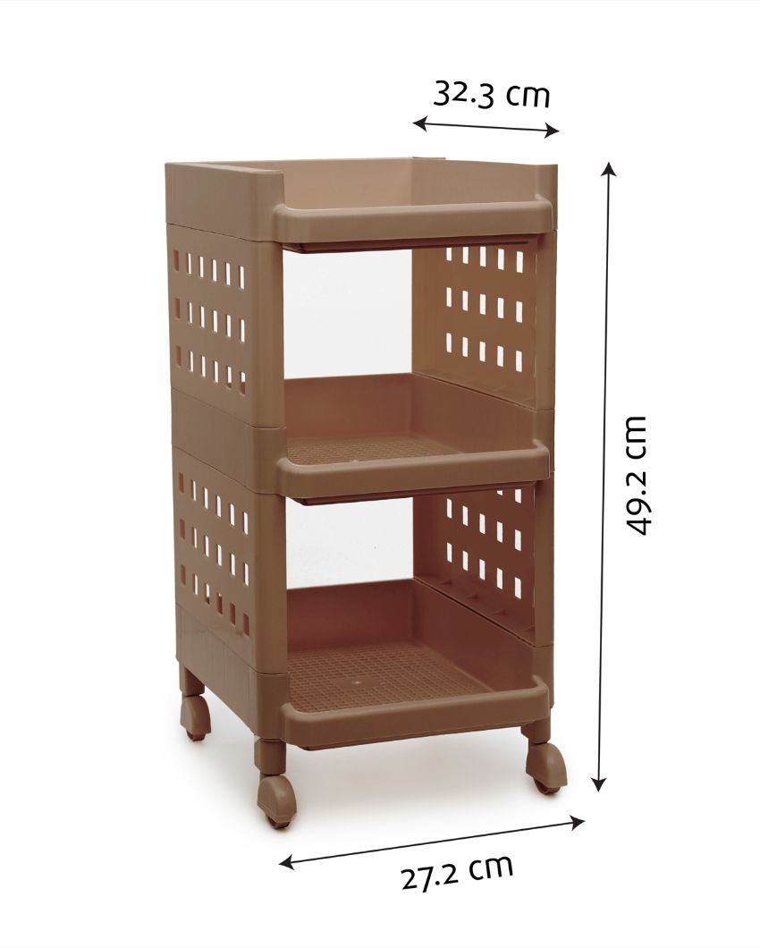 Brown Multipurpose Fruits & Vegetable Polycarbonate Rack