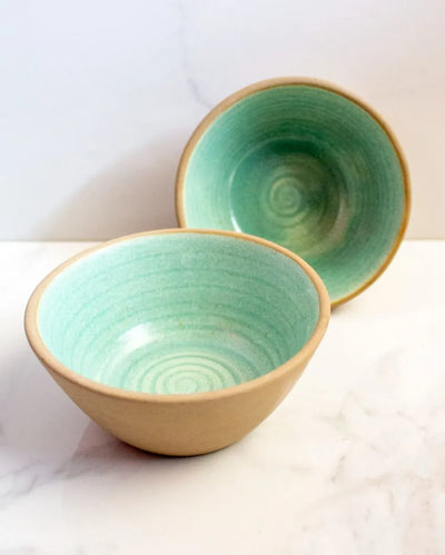 Inside Out Ceramic Soup Bowls | Set of 2