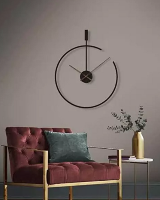 Halfring Metal Wall Clock