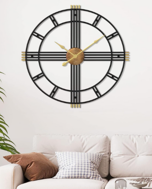 Diameter Cross Metal Wall Clock