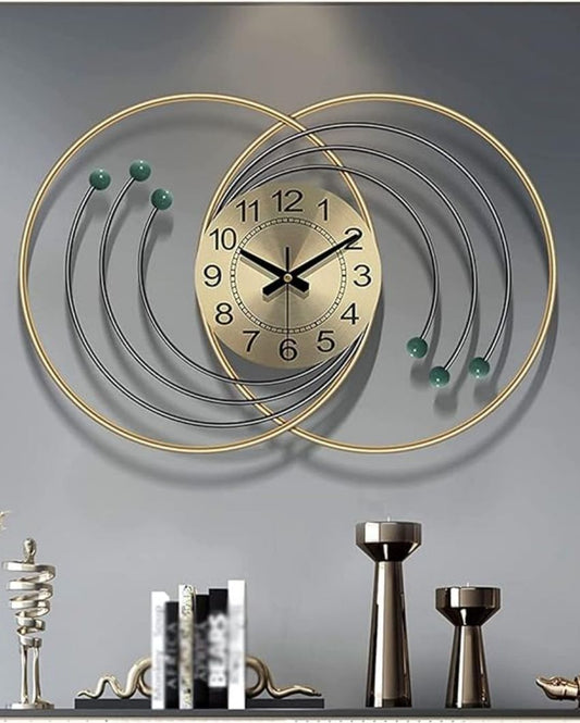 Automic Ring Metal Wall Clock