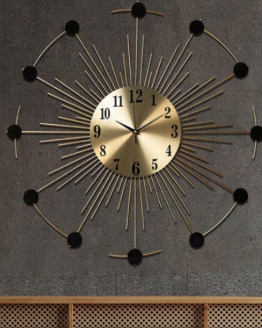 Wire & Circle Metal Wall Clock
