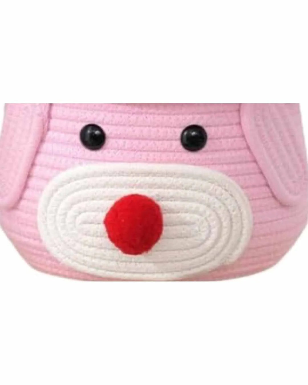 Bear Small Lid Cotton Storage Basket