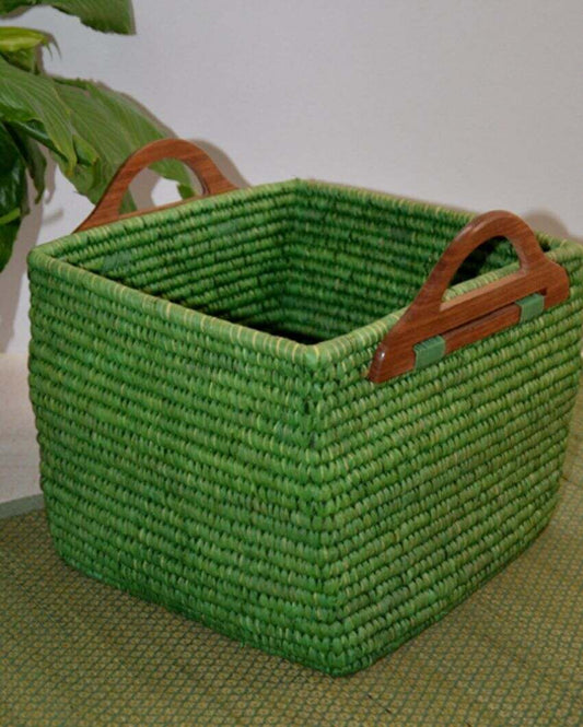 Classic Elegance Sabai & Palm Storage Basket