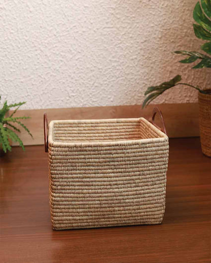 Classic Elegance Sabai & Palm Storage Basket