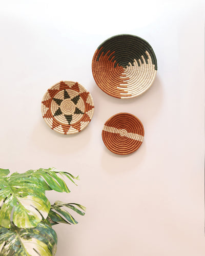 Breathtaking Sabai & Palm Wall Baskets | Set Of 3