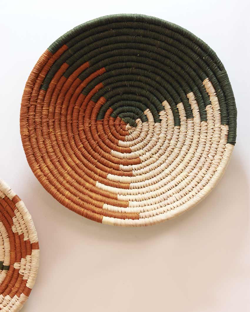 Breathtaking Sabai & Palm Wall Baskets | Set Of 3