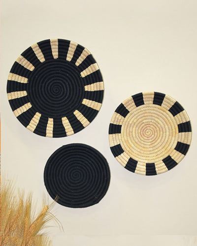 Splendid Sabai & Palm Wall Baskets | Set Of 3