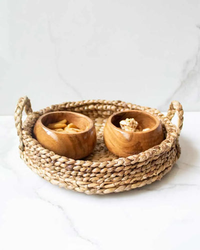 Water Hyacinth Woven Tray