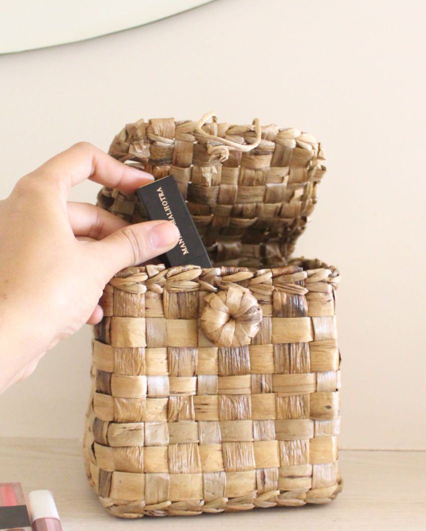 Jewelry Box Water Hyacinth Basket