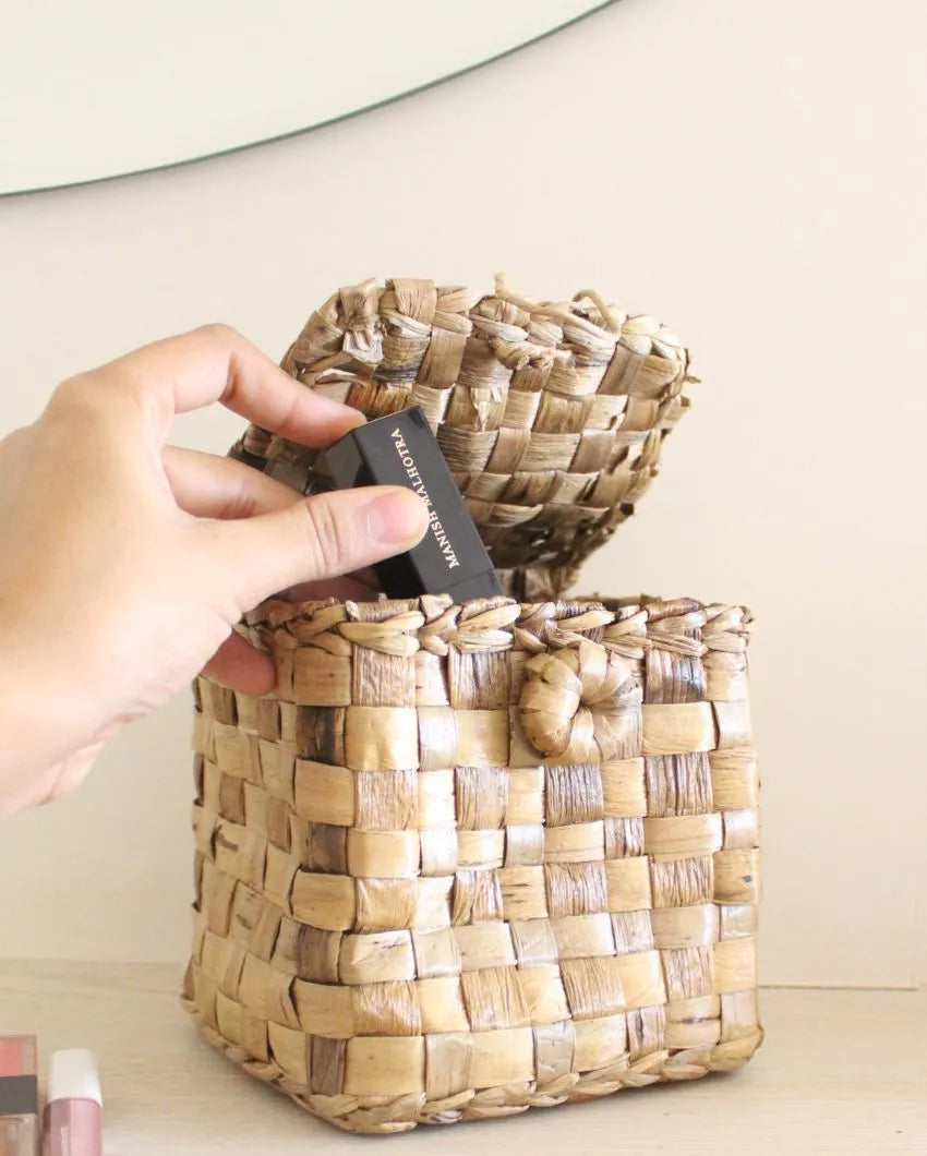 Jewelry Box Water Hyacinth Basket