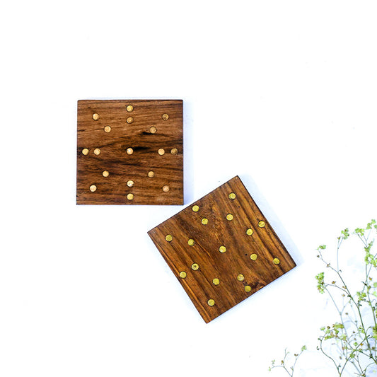 Farley Wooden Coasters | Set Of 2 Default Title
