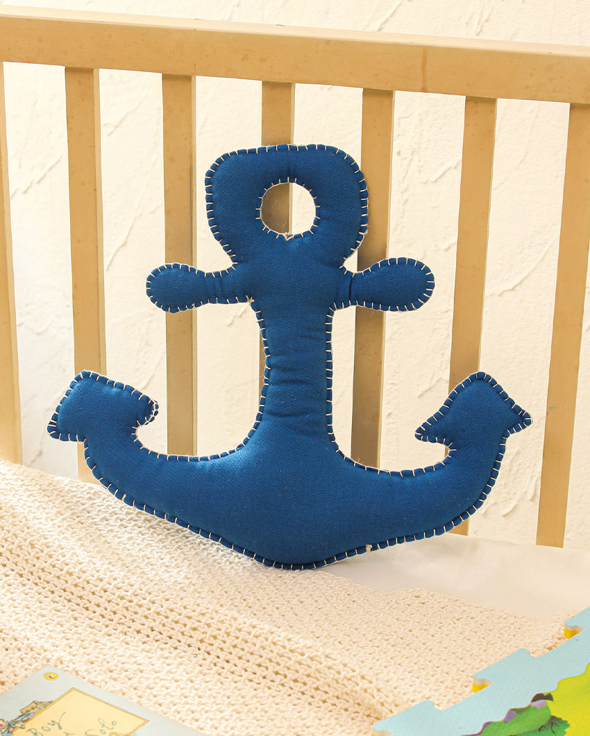 Joyful Cruise Anchor Cotton Cushion | 14x15 inches