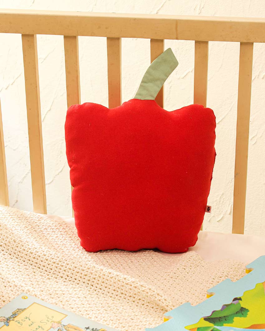 Tangy Bell Pepper Cotton Cushion | 11x12 inches