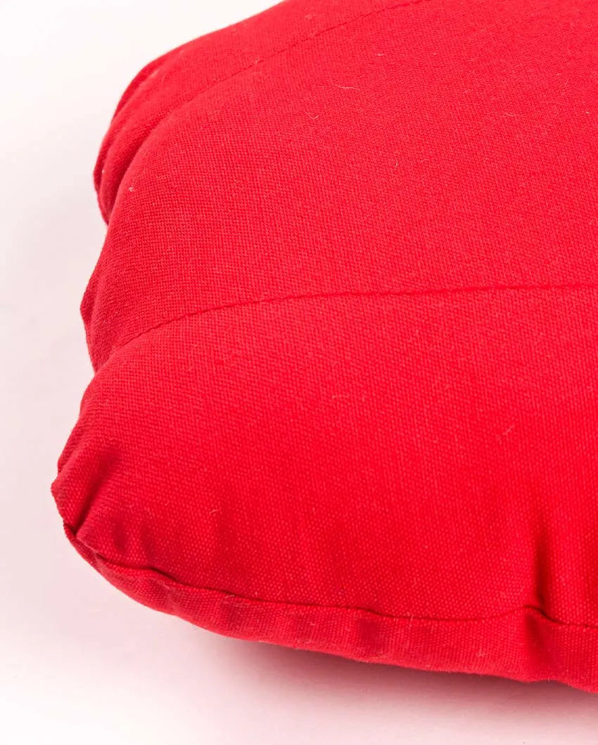 Tangy Bell Pepper Cotton Cushion | 11x12 inches