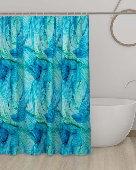 Ombre Printed Polyester Shower Curtains With 12 Metal Eyelets | 6 X 6.5 Ft