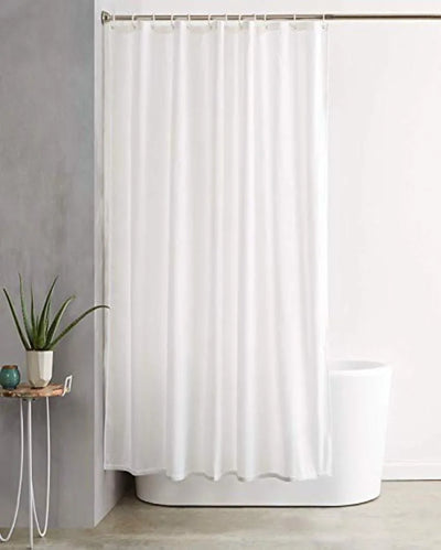 Plain Shower Curtain with Metal Eyelets | 6 Feet