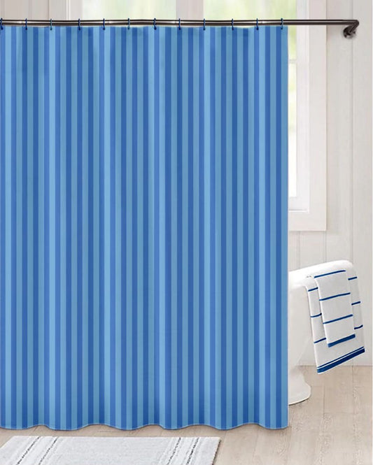 Long Stripes Polyester Curtain With 12 Eyelets | 6 X 6.5 inches