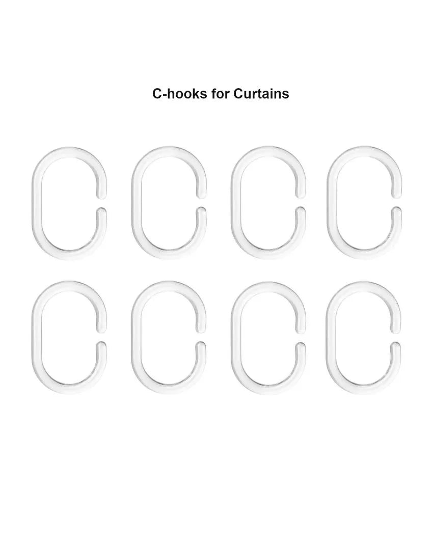 Plain Shower Curtains with Plastic Eyelets | 72 x 80 inches