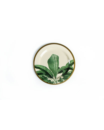 Green Leaf Non Toxic Eco Friendly Bamboo Dinner Plates | 11 inches