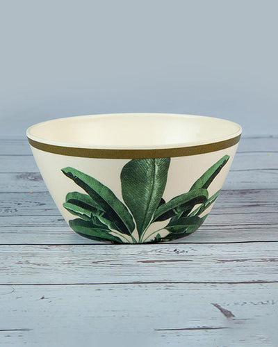 Green Leaf Non Toxic Eco Friendly Bamboo Bowls | Set of 6 | 680ml | 6 x 3 inches