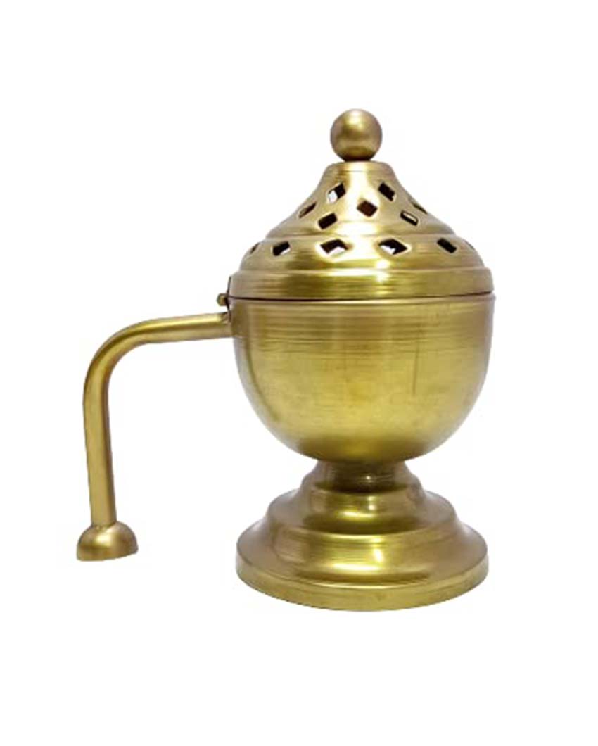 Decorative Metal Incense Holder | 5 x 4 x 6 inches