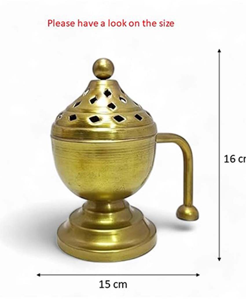 Decorative Metal Incense Holder | 5 x 4 x 6 inches