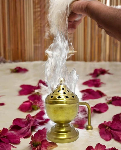 Decorative Metal Incense Holder | 5 x 4 x 6 inches