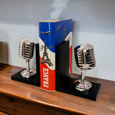 Mic Shape Book Holder Showpiece | 11 x 4 x 7 inches