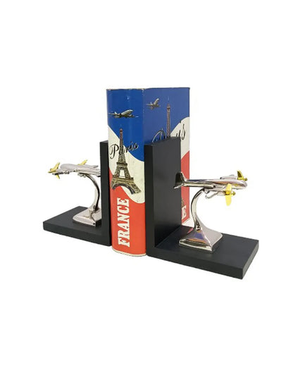 Fighter Jet Shape Book End Stopper Showpiece Style 1